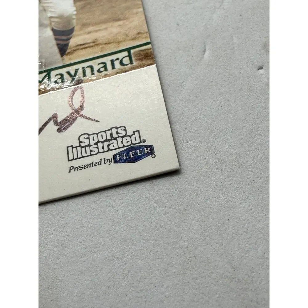 1999 Sports Illustrated Greats of the Game Don Maynard Autograph Jets Fleer